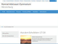 Tablet Screenshot of kag-westerburg.de